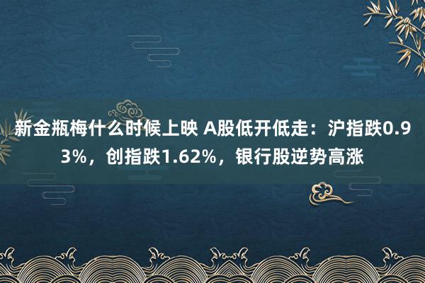 新金瓶梅什么时候上映 A股低开低走：沪指跌0.93%，创指跌1.62%，银行股逆势高涨