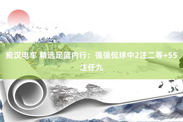 痴汉电车 精选足篮内行：强强侃球中2注二等+55注任九