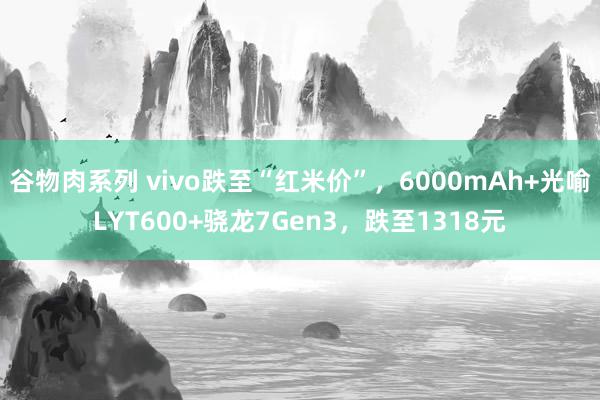 谷物肉系列 vivo跌至“红米价”，6000mAh+光喻LYT600+骁龙7Gen3，跌至1318元