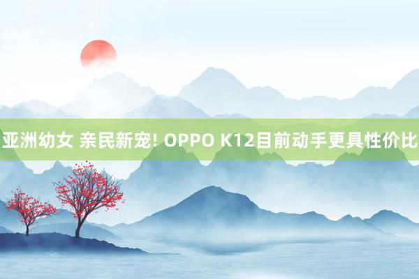 亚洲幼女 亲民新宠! OPPO K12目前动手更具性价比