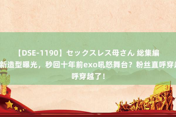 【DSE-1190】セックスレス母さん 総集編 鹿晗新造型曝光，秒回十年前exo吼怒舞台？粉丝直呼穿越了！