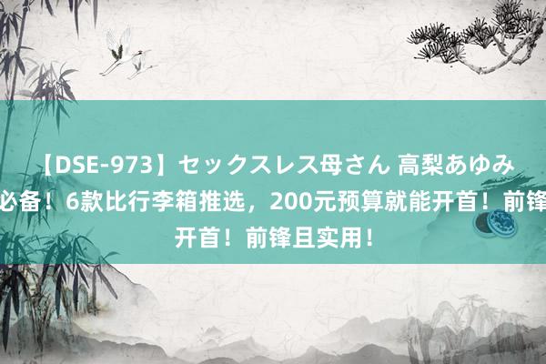 【DSE-973】セックスレス母さん 高梨あゆみ 开学季必备！6款比行李箱推选，200元预算就能开首！前锋且实用！