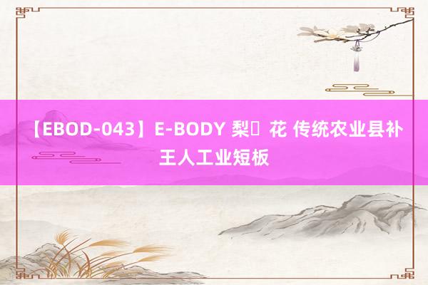 【EBOD-043】E-BODY 梨々花 传统农业县补王人工业短板